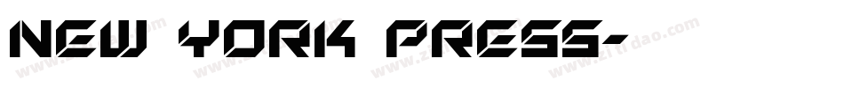 New York Press字体转换